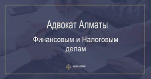 Адвокат Алматы по Финансовым и Налоговым делам