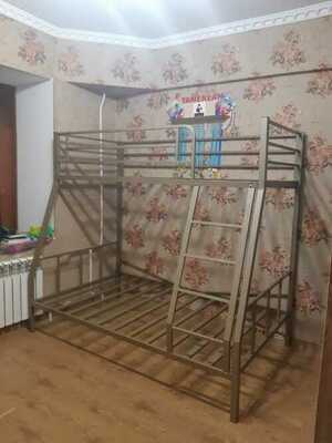 Двухъярусная металлическая кровать для взрослых и детей. Доставка бесплатно.