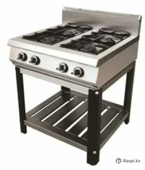 ПЛИТА 4 КОНФ. KAYMAN ПГ-4-11 800х800х1050 мм,4 профессиональные горелки класса Heavy Duty, газовая мощность 28,5 kW, газ