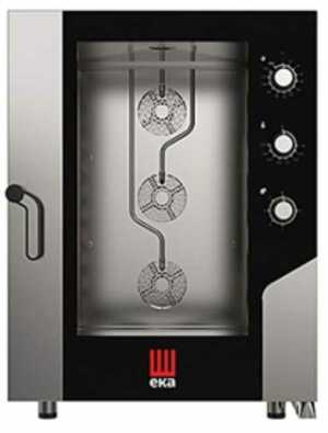 ПЕЧЬ КОНВЕКЦИОННАЯ TECNOEKA "MKF1064 S" Установка настольная Подключение 380 В Количество уровней 10 Расстояние между ур