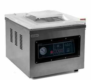 Вакуумный упаковочный аппарат DZ-400/2F (упаковочный)	 Модель: DZ-400/2F Вес: 65кг Номинальное напряжение: 220В Мощность