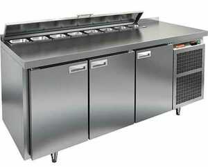Стол для салатов HICOLD SL2-111GN  (на заказ) используется на предприятиях общественного питания и торговли для хранения