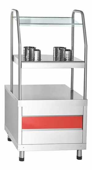 Прилавок для приборов Abat ПСПХ-70КМ  (на заказ) используется в составе линии раздачи Аста для кратковременного хранения