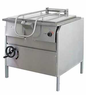 Опрокидывающаяся сковорода Тулаторгтехника СЭСМ-0,3Н  (на заказ) предназначена для жарки, тушения, припускания и пассеро