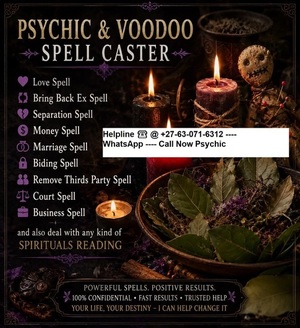 Famous African Herbalist  & Traditional Healer ☎️ @ +27-63-071-6312 Authentic spiritual ancestral Spell Caster  