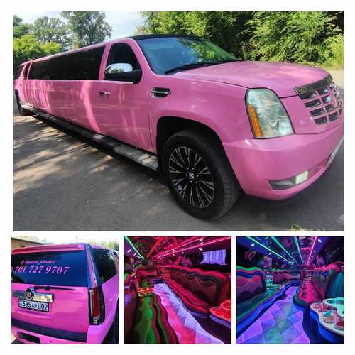 Розовый лимузин прокат Алматы и Алматинская область